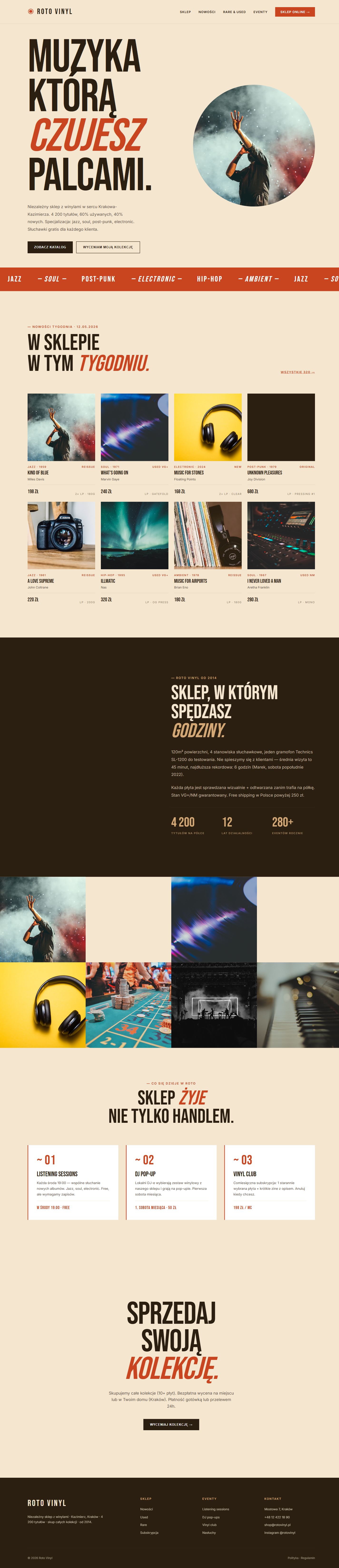 Roto — pełny widok strony